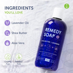 Truremedy Naturals Ducha Lavanda: espuma suave para uso diario