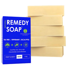 Jabón Remedy de Truremedy Naturals, barra arbol de te, limpieza profunda.