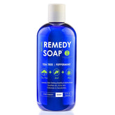 Botella de Truremedy Naturals Tea Tree Body Wash, aroma refrescante y limpieza diaria.