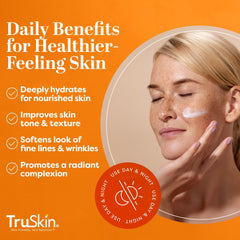 TruSkin Vitamina C crema, ingrediente de té verde para tono uniforme.