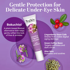 Aplicación con perla alrededor de los ojos con TruSkin Longevity