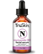 TruSkin Niacinamide Serum bottle promotes balanced sebum and hydration.