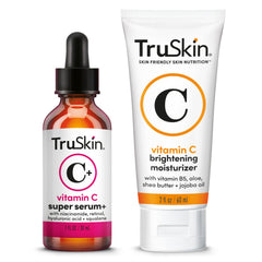 TruSkin sérum vitamine C en bouteille : éclaire et hydrate.