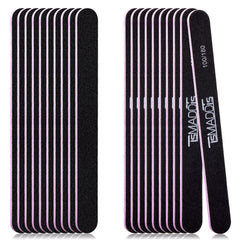 TsMADDTs limas de doble cara 100/180 para uñas, ideal para uso doméstico