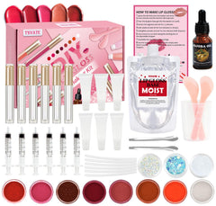 TSVATE base claro para brillo labial, hidrata labios en casa.