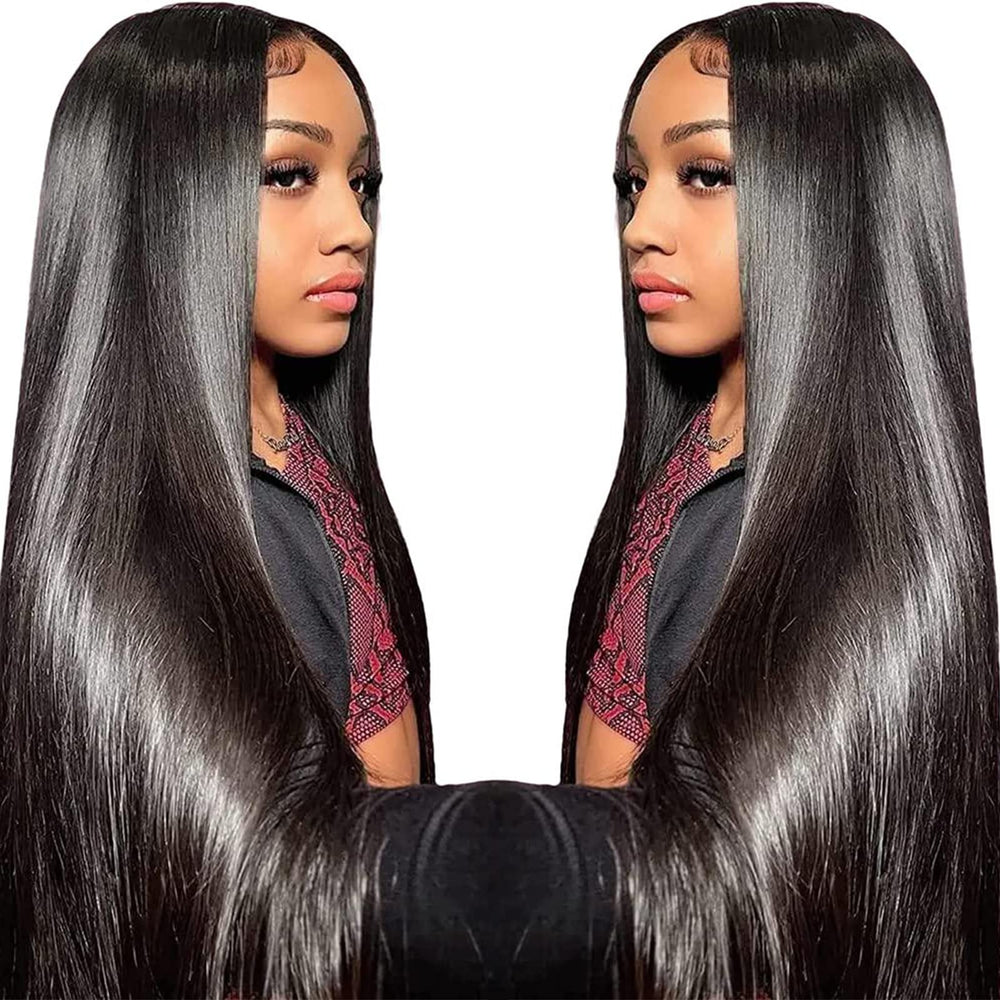 Peluca TTSMINS con lace frontal recta de 26 pulgadas para un look natural