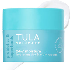 Crema TULA 24-7 para rostro, hidratación diaria suave.
