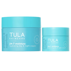 TULA 24-7 Hidratante: dúo en frascos para hidratación continua.
