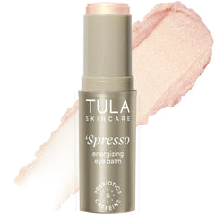 Bálsamo Ojos TULA con brillo dorado para despertar la mirada y hidratar.