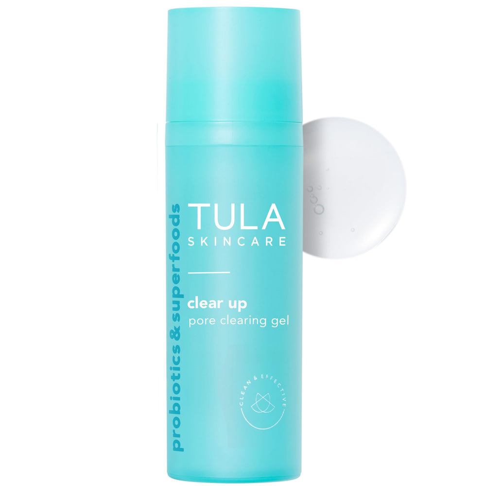 TULA Clear Up: botella frontal del gel purificador para poros más limpios