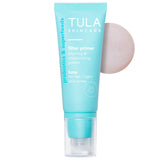 TULA Luna primer difuminador en botella grande, acabado luminoso.