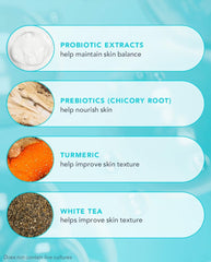 Probiotics de TULA nutren la piel para un aspecto equilibrado y saludable.