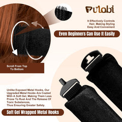 Pañuelo de seda Tulobi para fijación suave y reducción de frizz.