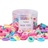 Tunbao gomas de pelo para bebé en frasco transparente, almacenamiento fácil