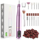 TUOBEO taladro inalámbrico para uñas en estuche, ideal para manicuras en casa.