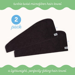 Turbie Twist anti-frisage microfibre : réduction des frisottis et frottements.