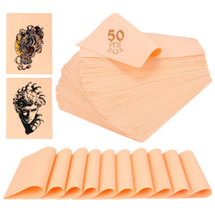 Piel de práctica doble cara de TUXIYA para tatuaje, ideal para practicar en ambos lados.