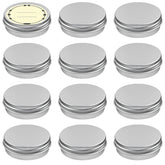 TUZAZO 12Pack latas de aluminio de 15 ml listos para cosméticos, portátiles y organizados.