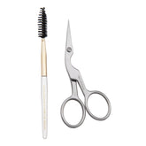 Tweezerman ciseaux de mise en forme des sourcils avec lames ultra fines pour une coupe précise.