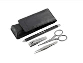 Kit Tweezerman pour homme dans sa boîte, rangement pratique.