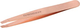 Tweezerman pinzas inclinadas de acero inoxidable para depilación de cejas precisa.