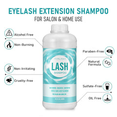 TWILASH BY DLY: limpieza suave para pestañas naturales y extensiones, manteniendo la salud de los ojos.