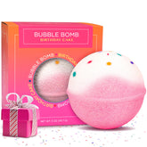 Two Sisters bomba de baño pastel de cumpleaños para relajación y burbujas duraderas