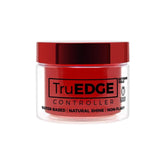 Tyche TruEDGE, botella de pomada, control extremo para bordes con acabado suave.