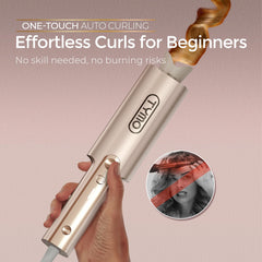 TYMO CurlPro Plus recubrimiento cerámico tourmalina para brillo suave.