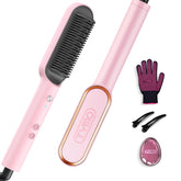 TYMO Ring cepillo alisador, rosa sakura, para peinado rápido y suave.
