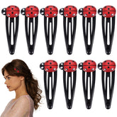 Pinza Tyquour mariquita para el cabello, agarre seguro y juego
