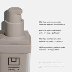 U Beauty The RETURN Eye Concentrate, textura crema iluminadora, brinda frescura a la mirada
