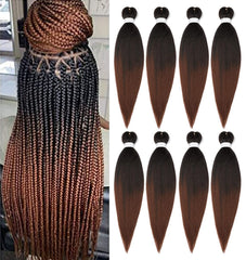 Ubeleco cabello trenzado ombré 24 pulgadas para trenzas duraderas.