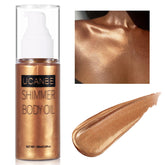 UCANBE Aceite Brillo Corporal Bronceado: brillo hidratante para piel radiante al sol.