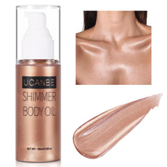 UCANBE brillo corporal rosa oro para un resplandor suave y duradero