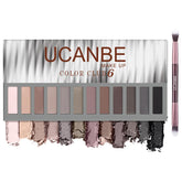 UCANBE Color Club paleta de sombras nude de 12 tonos para uso diario