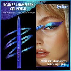 UCANBE Lápiz Gel Cameleon para aplicación suave y difuminación precisa.