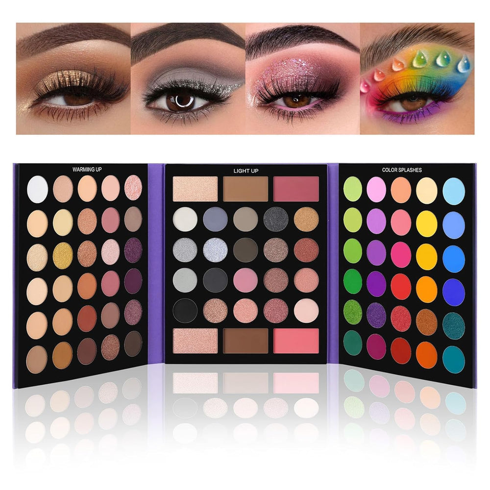 UCANBE Paleta Listo para Todo, 86 sombras para crear looks versátiles.