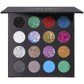 UCANBE Paleta glitter ojos estelares: brillo intenso para looks nocturnos.