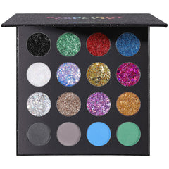 UCANBE Paleta glitter ojos estelares: brillo intenso para looks nocturnos.