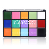 UCANBE paleta de 15 colores macaron para maquillaje facial vibrante y profesional.