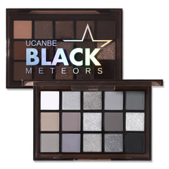 UCANBE paleta Sombras Negro Ahumado de 15 tonos ideal para looks diarios.