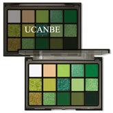 UCANBE paleta sombras verdes bosque, versátil para looks duraderos y fáciles de combinar.