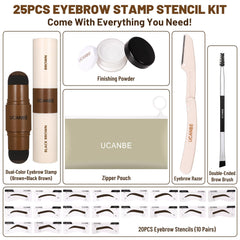 UCANBE reusable eyebrow stencils for precise shaping