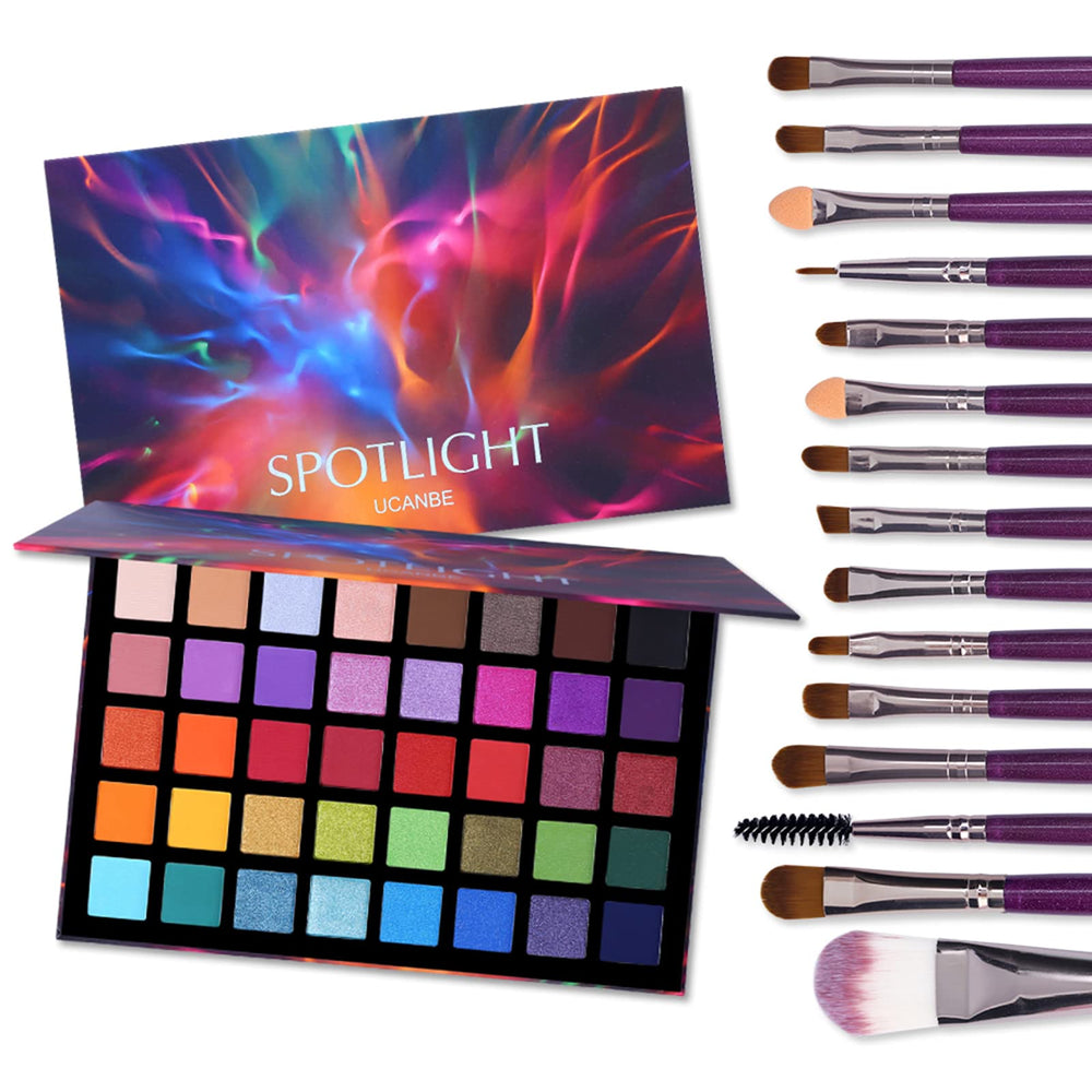 UCANBE Spotlight Paleta: 40 sombras para looks naturales o dramáticos.