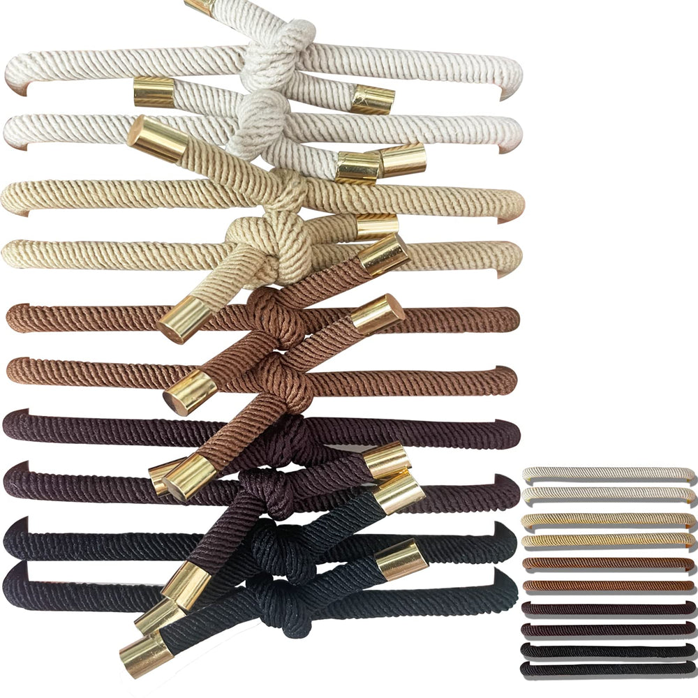 UDeBe pulseras elásticas con nudo resistente para uso diario, diseño a prueba de deslizamiento