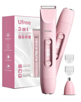 Ufree Bikini Trimmer con cabezales duales para grooming versátil en casa