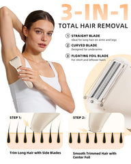 Ufree bikini-trimmer impermeable IPX7 ideal para usar en la ducha.