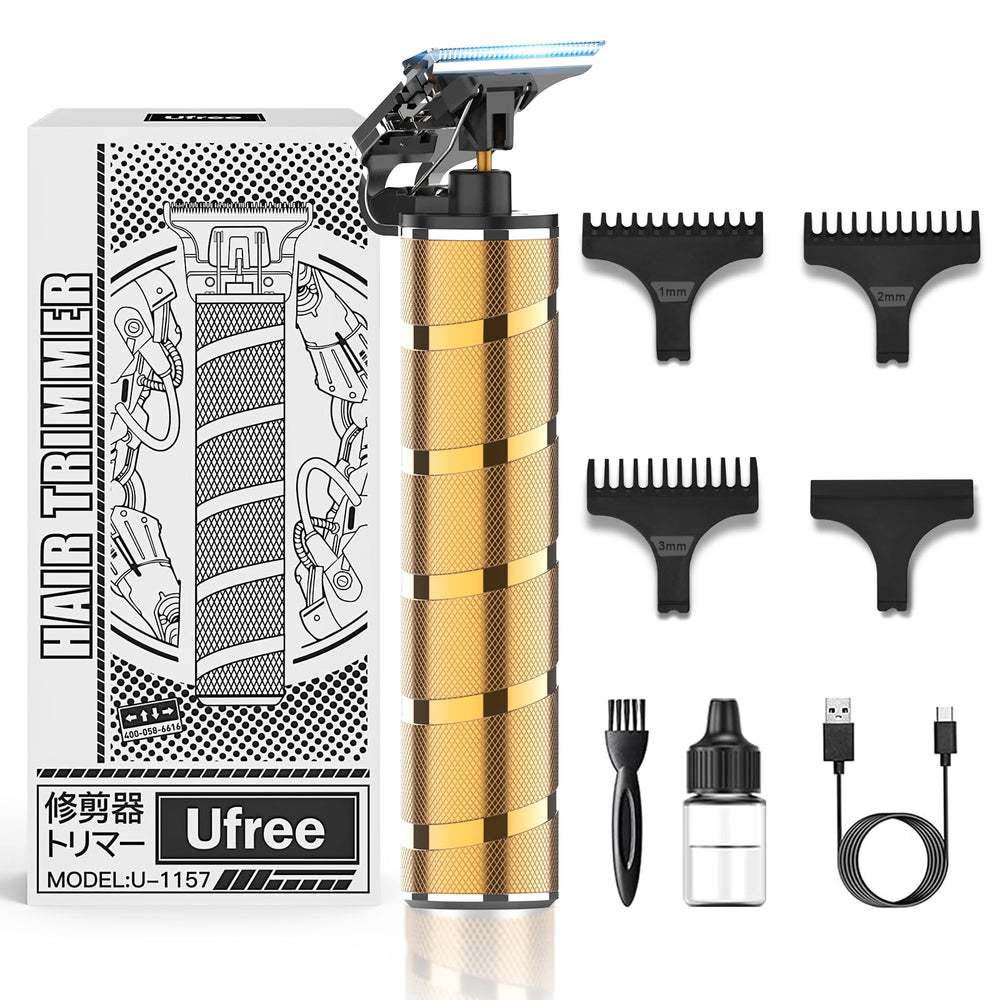 Ufree hoja en T titanio para cortes precisos en pelo y barba