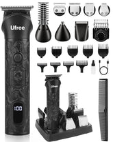 Ufree kit 7 en 1 barba y corte para un estilo preciso en casa.